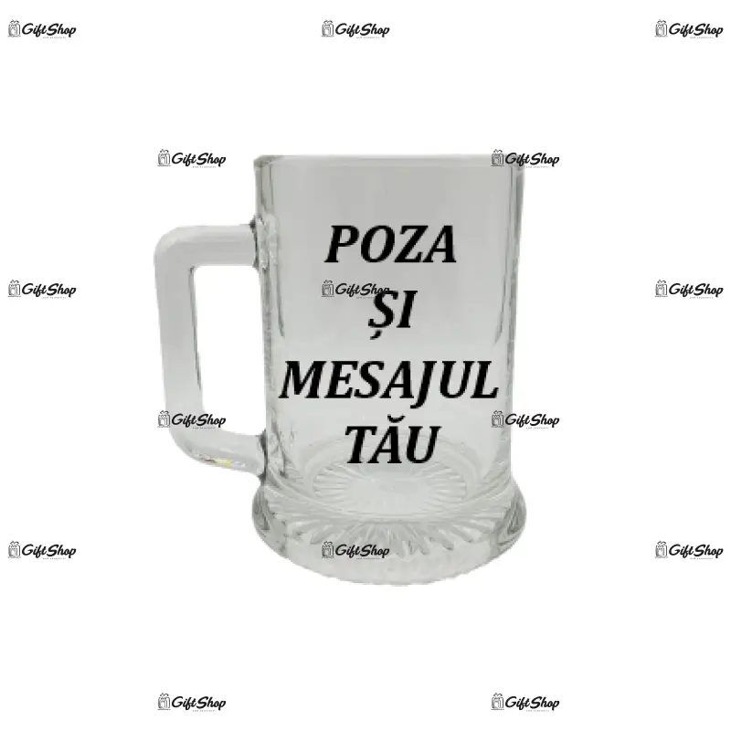 Halba personalizata cu poza si mesaj
